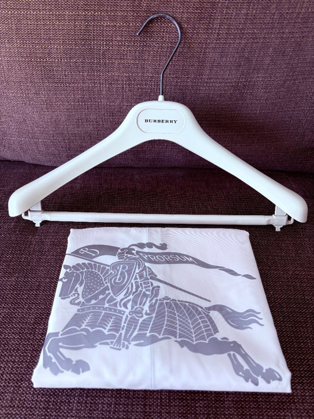 Burberry Garment Bag & Hanger NWOT